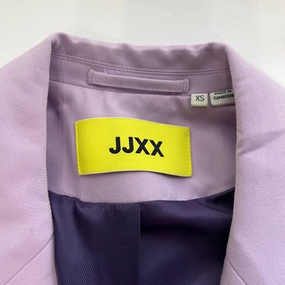 NWOT JJXX MARY SINGLE BREASTED PEAK LAPEL BLAZER IN LILAC - XS - Picture 3 of 10